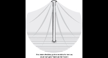 Garland Afwaterpaal voor Hoes (lengte 129cm) - Staal - - Brons