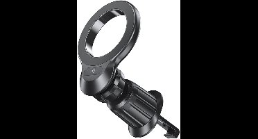 Eko, Magnetische autohouder voor smartphone op 360° roterend rooster, Zwart