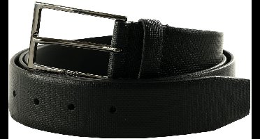 BOSS Leren Riem Carmello Belt W110 Black Zwart