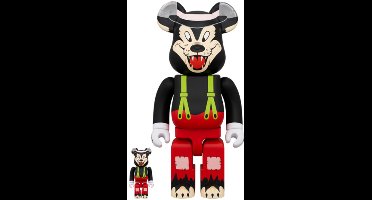 400% & 100% Bearbrick Set - The Big Bad Wolf (Disney)