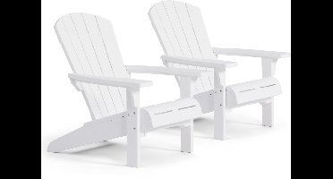Keter Troy Adirondack Tuinstoel - 2 stuks - 81x93x96,5cm - Wit
