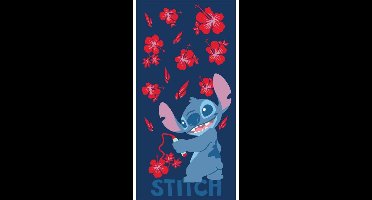 Stitch strandlaken flowers 70 x 140 cm polyester