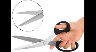 New Age Devi - 25 cm professionele textielschaar van hoogwaardig plaatstaal - Soft Grip voor ultiem comfort - Perfect voor textiel en leer - Fijn en zacht handvat voor moeiteloos knippen