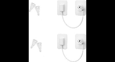 Veiligheidsramen voor Kinderen - 2 Stuks voor Kastdeuren, Lades en Wasmachines - Wit