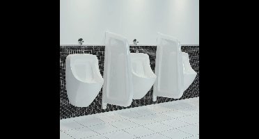 vidaXL - Urinoirschot - keramiek - wit