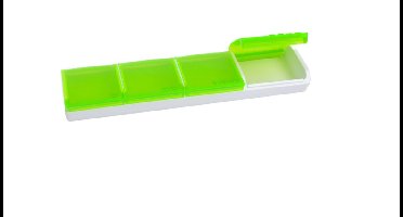 Sundo pillendoosje met 4 vakken - groen