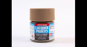 Tamiya Hobbyverf Enamel verf - LP-74 Flat Earth - Matt - Lacquer Paint - Verf potje - 10 ml