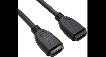HDMI (v) - HDMI (v) koppelstuk - versie 1.4 (4K 30Hz) - 0,20 meter