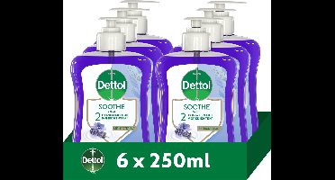 Dettol Handzeep Lavendel & Vioolbloesem (Soothe) - 6 x 250ml - Voordeelverpakking