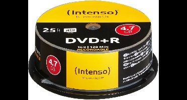 (Intenso) DVD+R disc - 4,7 GB - 16x speed - cakebox 25 stuks