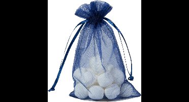 Donker Blauw Organza Zakje 15x23cm 25 stuks