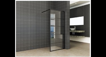 Sanifun inloopdouche Nero 2000 x 1000 NANO