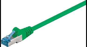 Goobay - S/FTP netwerkkabel CAT6a - Groen - 0,25 meter