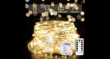 Merdoo Lichtsnoer Binnen en Buiten - Fairy Lights - 10 meter LED - Fairy Lights - Lampjes Slinger - Op Batterijen - Sfeerverlichting