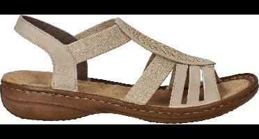 Rieker Sandalen Plat Sandalen Plat - Beige - Maat 40