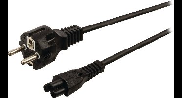3-pins C5 schuko recht stroomkabel 0,5m