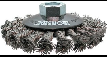 Ironside Kegelborstel staaldraad getordeerd M14 diameter 100mm