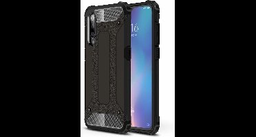 Ntech Hoesje Geschikt Voor Samsung Galaxy A50 Hybrid Armor Hoesje - Zwart