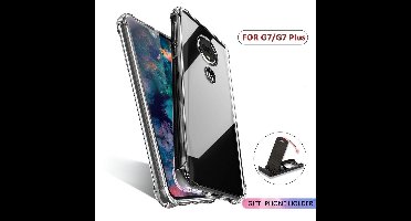 Ntech Hoesje geschikt voor Motorola Moto G7 / G7 Plus Transparant Anti Shock Back hoesje