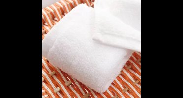 Set van 4 – Witte Gezichtshanddoeken 30x30 cm – Kleine Katoenen Handdoeken – Geschikt voor Keuken, Hotel, Restaurant, Kleuterschool – Goede Kwaliteit & Budgetvriendelijk