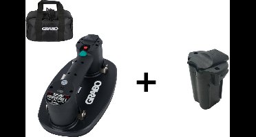 GRABO Plus in Tas + extra GRABO accu - Elektrische draagbare vacuümzuiger - Handgereedschap - Hefvermogen 120 kg