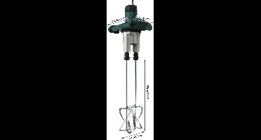 Elektrische Betonmixer - Handmatige - Mix - 6 Snelheden - 2800 W - 2-versnelling - Whisk voor Glue - Thin Plaster - Paint - Mixing rod - Groen