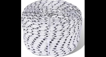 vidaXL - Boottouw - polyester - gevlochten - 14mmx50m