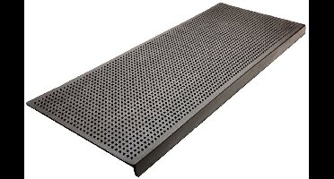IVOL Trapmatten Rubber 25 x 65 cm - Pin - Rechthoek - 10 stuks