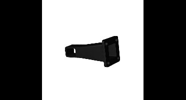 Brulo windscherm muuranker zwart (wandbeugel) ((alleen geschikt voor Brulo windschermen!)