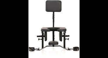 XR Brands - Pleasure Throne Orale Seks Stoel - Zwart