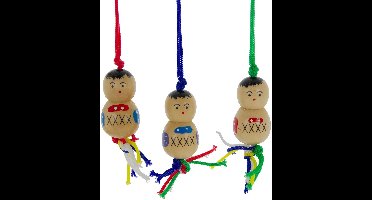 Gelukspoppetje Middel > 25 mm | 10 Stuks | Assorti Kleuren