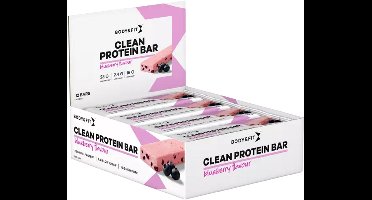 Body & Fit Clean Protein Bar - Proteïne Repen / Eiwitrepen - Blueberry - 12 stuks