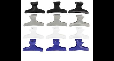 Sibel Verdeelklem Breed Gekleurd 8cm 12 Stuks