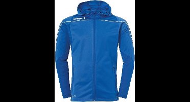 Uhlsport Stream 22 Trainingsjas Met Capuchon Kind Azuur Blauw-Wit Maat 164