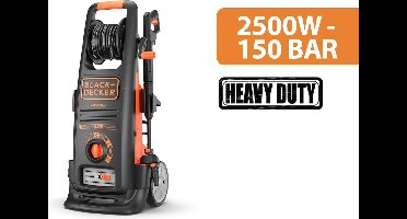 BLACK+DECKER Hogedrukreiniger BXPW2500DTS - 150 bar - 2500 watt - Max Debiet 810 l/u