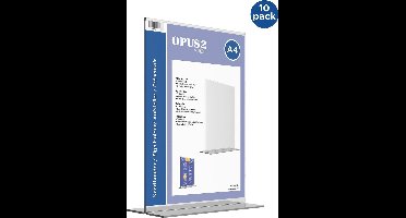 Kaarthouder T-standaard OPUS 2 A4 acryl - 10 stuks