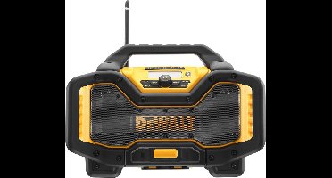 DeWALT DCR027 18V Li-Ion accu DAB+ Bouwradio met oplaadfunctie - werkt op netstroom & accu