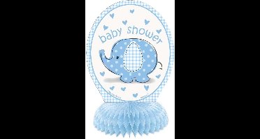 Haza Original Honeycomb Olifant 15 Cm Blauw/wit 4 Stuks