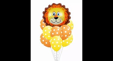 Ballonboeket Leeuw, 7 delige set kindercrea