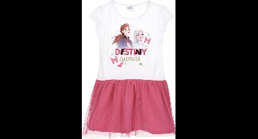 Disney Frozen jurk  - Destiny awaits - wit/roze - maat 122/128 (8 jaar)
