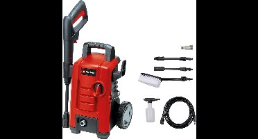 Einhell Elektrische Hogedrukreiniger TC-HP 130 - 1500 W - Max. 130 bar - 390 l/u - Incl. 5m hogedrukslang, pistool, lans, diverse sproeiers, borstel en schuimsproeier