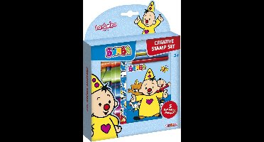 Bumba creatieve knutselset met stempels, potloden en stickers - creatief speelgoed - vanaf 3 jaar - Bambolino Toys