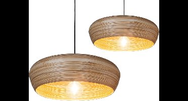 Handmade Design lamp hanglamp Bamboe Ufo woonkamer slaapkamer Ø 60 cm