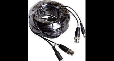 m-e modern-electronics 55322 Camera, Video, Stroom Verbindingskabel 18.5 m Zwart