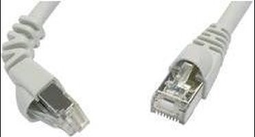 Telegärtner 100008287 RJ45 Netwerkkabel, patchkabel CAT 6A S/FTP 2.00 m Grijs Vlambestendig, Snagless 1 stuk(s)
