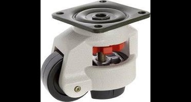 TOOLCRAFT TO-5137965 Zwenkwiel 62 mm nivelleerbaar met schroefplaat Draagvermogen (max.): 500 kg