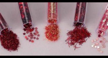 Glitterset assorti Valentine 1.8 Gram 5 Stuks