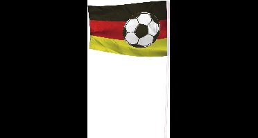 Vlag Duitsland zwart-rood-geel voetbal - 100x150