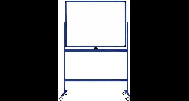 IVOL Verrijdbaar whiteboard - Dubbelzijdig en magnetisch - 100x150 cm - Blauw