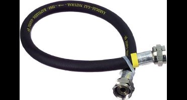 Gasslang - 150cm - rubberen flexibele gas slang - voor los staande apparaten